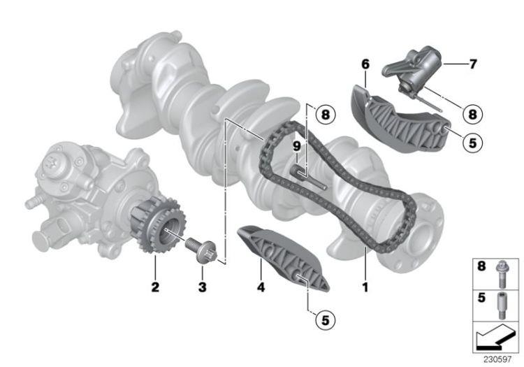 ZİNCİR PALETİ KIZAK N47/N47N E90/F30/F34/E60/F10