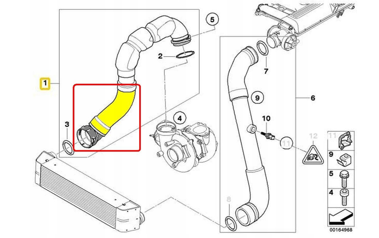 TURBO HORTUMU M57N E65