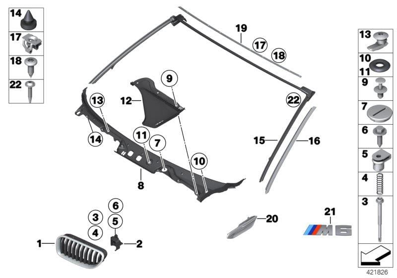 CAM KENAR ÇITASI SAĞ CHROM F12/F12LCI/F13 51767221308