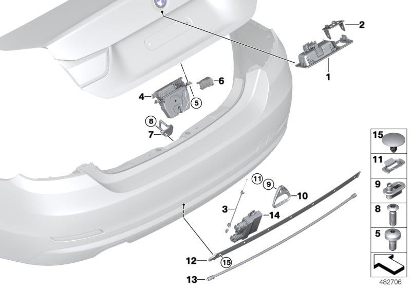 BMW ANTEN KONTROL ÜNİTESİ F30/F32/F10/F01/F02/F25/F16 61357422700