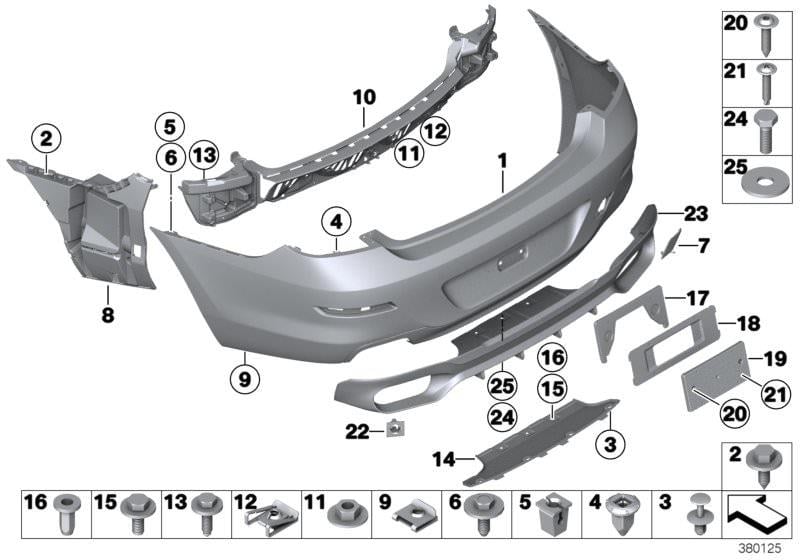 BMW ARKA TAMPON F06GC/F12/F13 51127261574