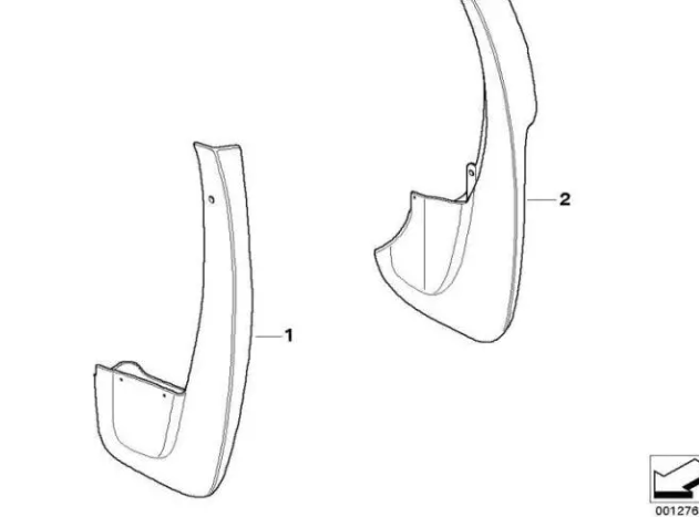 E53/ X5 ARKA PAÇALIK (SET) 82160017252
