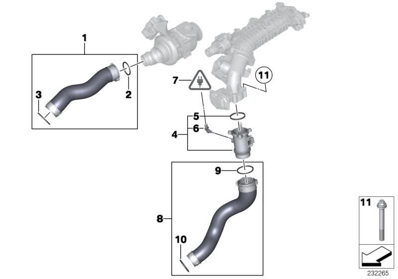 TURBO HORTUMU N47N 3.18D E90LCI