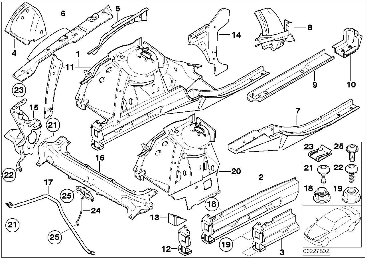 ÖN PANEL V DESTEK DEMİRİ E65/E66 51717036326