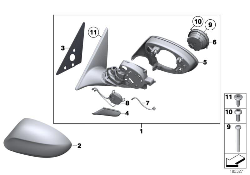 KOMPLE AYNA SAĞ Z4 E89 51167281984