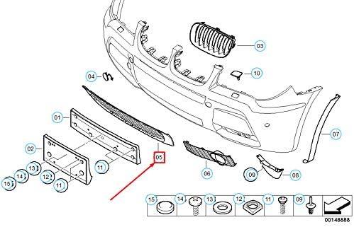 ÖN TAMPON ORTA IZGARASI M E83 51113414307