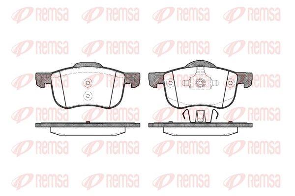 VOLVO ÖN FREN BALATASI S60-S80-V70-XC70 1999-2009 15-16 8634921 Remsa