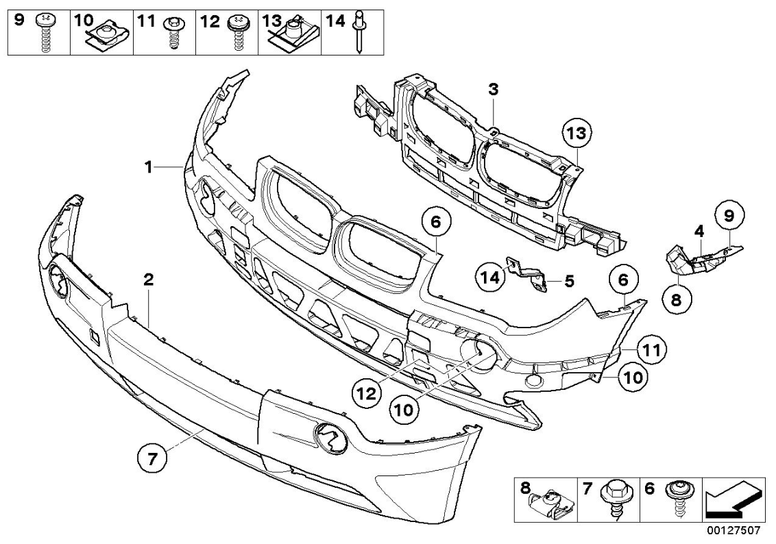 ÖN TAMPON MASKE E83 51113400898
