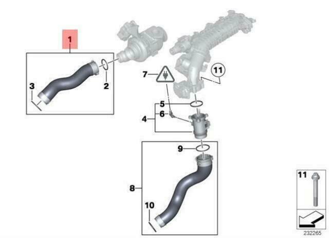 TURBO HORTUMU N47N / E90LCI 3.18D