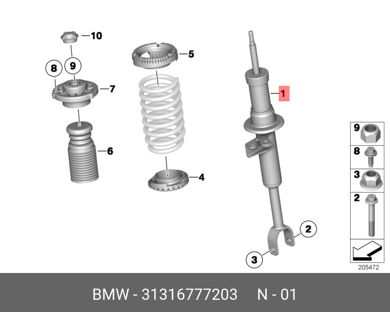 ÖN AMORTİSÖR F12/F12LCI 