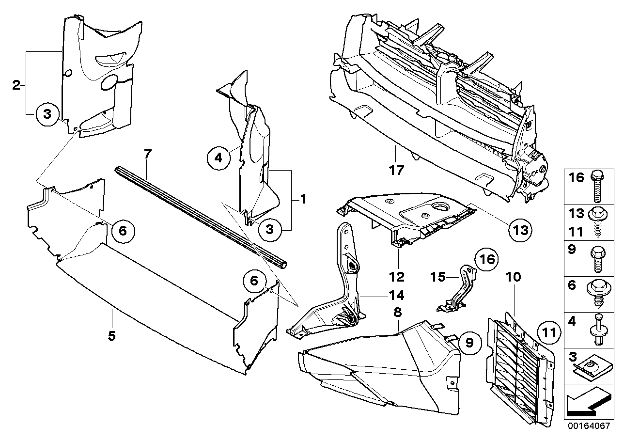 ÖN PANEL YAN BAKALİT SOL X3/E83LCI 51743416425