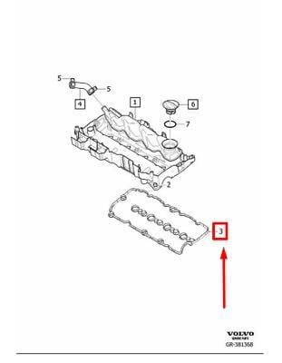 VOLVO ÜST KAPAK CONTASI (P3) (16-) (D4204TXX) 31461861