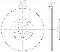VOLVO ÖN FREN DİSKİ (S40-V50-C30-C70-V40II) (04-) (16