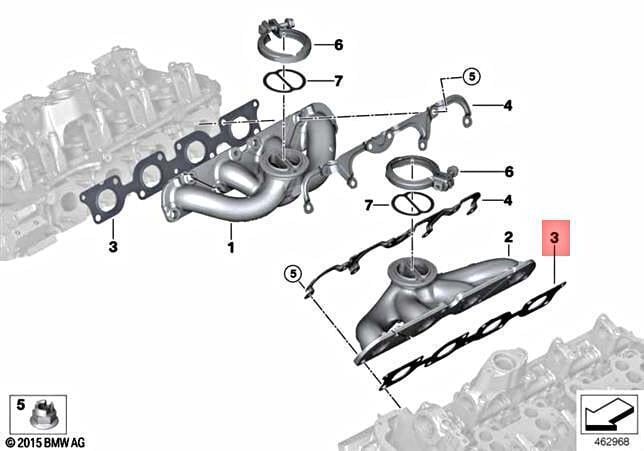 EKSOZ MANİFOLD CONTASI N63 F10/G30/F12/F01/F02/F15