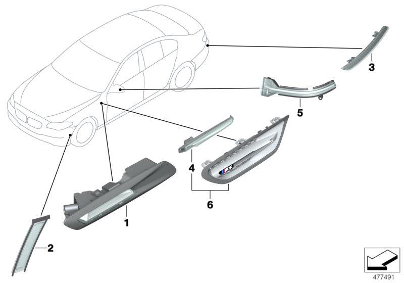 ÖN ÇAMURLUK SİNYALİ SOL F10 63137154169