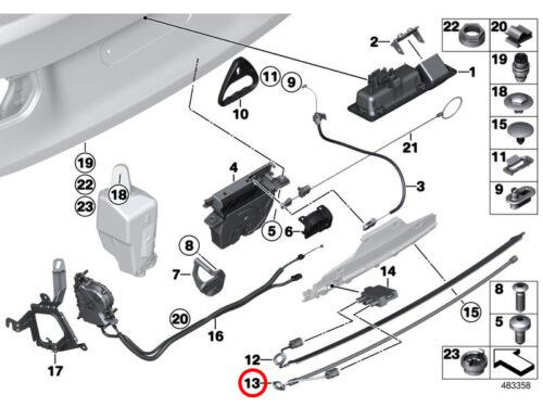 ANTEN SEZİCİ KABLOSU F30/F32/F10/F02/G30 61357391043