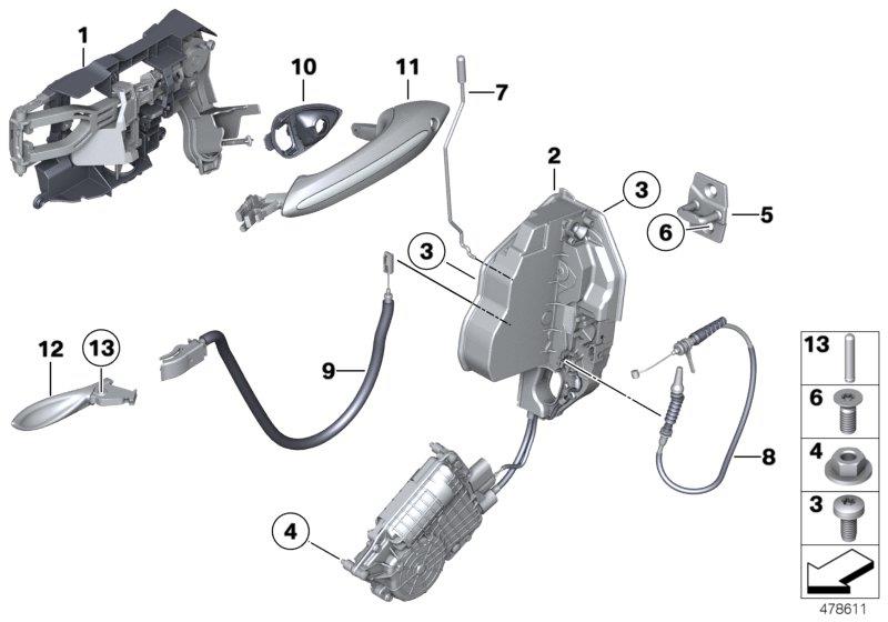 KAPI İÇ AÇMA MANDALI F10/F10LCI 51217225690