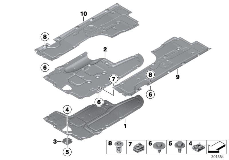 ARAÇ ALT KAPLAMA SOL F12/F12LCI 51757224461