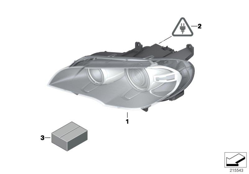 KOMPLE FAR SOL ADP.XENON E70LCI 63117240791