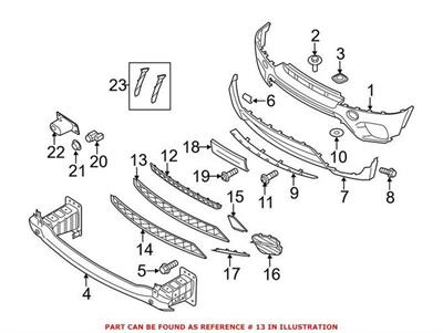 ÖN TAMPON ALT IZGARASI E70LCI 51117222856