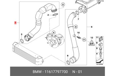 TURBO HORTUMU M57N E65