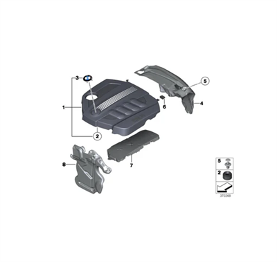BMW MOTOR ÜST KAPAK AKUSTİK X1 E84 11148510364
