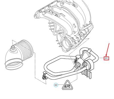 BMW EMME MANİFOLD VAKUMU N45N E87LCI/E90/E90LCI 11617578888