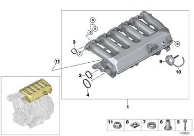 BMW MANİFOLD VAKUM TÜPÜ 11617786961