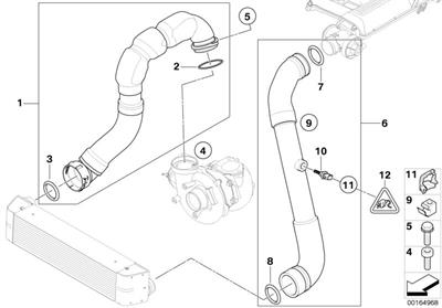 BMW TURBO HORTUMU M57N / E53 11617800627