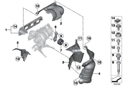 BMW TURBO İZALASYON SACI N13 F20/F30 11627606647