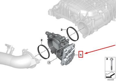BMW GAZ KELEBEĞİ B46/B46D/B48/B58 13548601651
