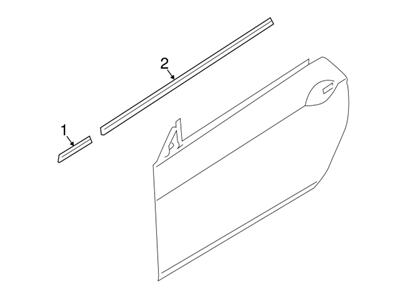 KAPI CAM KENAR FİTİLİ SAĞ CHROM F12/F13/F12LCI/F13L 51337221314