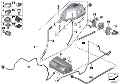 BMW AKTİF KARBON FİLTRE M62 / E53 16131184558