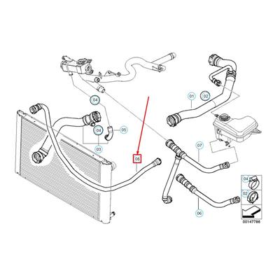 BMW SU HORTUMU M47N2 / E60/E60LCI 17127787457