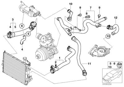 BMW SU HORTUMU M57N/E53 17127800370