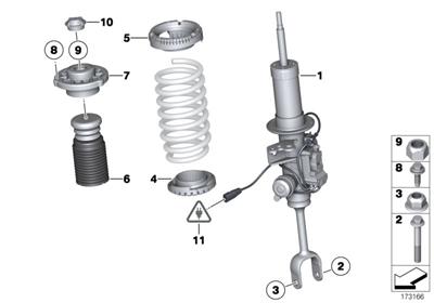 ÖN AMORTİSÖR F12/F13 D.NO:37116863123