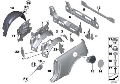 ARKA ÇAMURLUK DAVLUMBAZI SAĞ50/R52/R53 51711486199