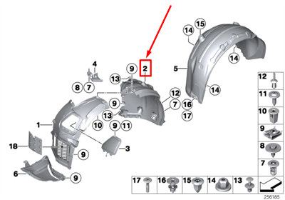 ÖN ÇAMURLUK DAVLUMBAZI ARKA SOL F12/F12LCI 51717224485