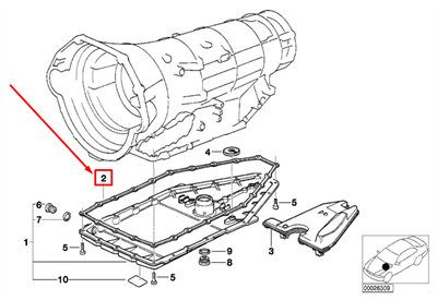 BMW ŞANZIMAN KARTER CONTASI M60/M62 24111421140