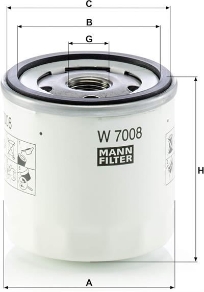 VOLVO YAĞ FİLTRESİ (P1+P3+P4) (05-) (B4164S3+T3+T4) 31339023