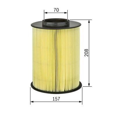 VOLVO HAVA FİLTRESİ (P1+P4) (08-) (4-CYL/BNZ+DSL) (31338216)