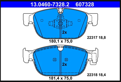 VOLVO ÖN FREN BALATASI (S60II-S90II-V90-XC60II-XC90II) (16-) (18-19inç) (31476722) 31665288