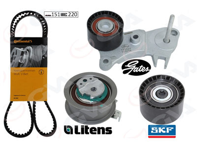 VOLVO TRİGER KAYIŞI SETİ (P3+P5) (16-) (D4204TXX) 32213097 32298420