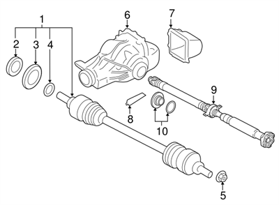 BMW ARKA AKS SAĞ F25 35Xİ 33207612796