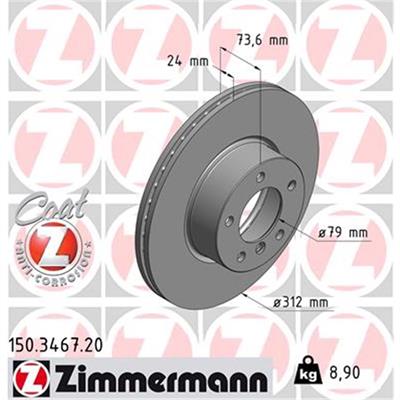 BMW ÖN FREN DİSKİ F20-F30-E90 LCI (6855006) 34116792219
