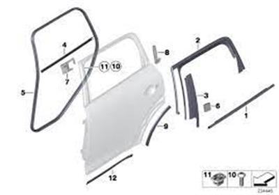 ARKA KAPI CAM FİTİLİ SOL R60  51359803791