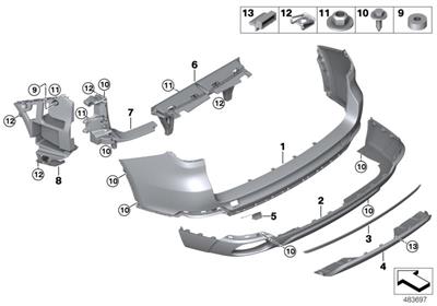ARKA TAMPON ÇEKİ DEMİR KAPAK F15 51127378574