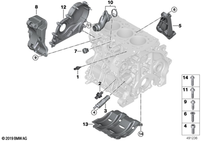 BMW EKSANTRİK KAPAĞI F20/F45/F46/F30/F32/F36/F48/F39 11148512597