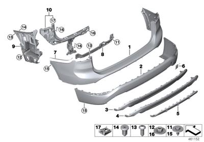ARKA TAMPON BRAKETİ SAĞ F48 51127332318