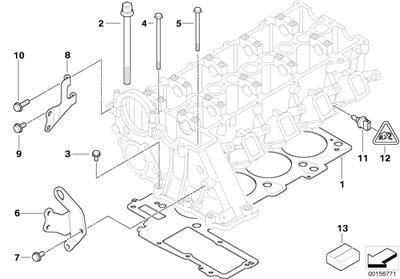 BMW SİLİNDİR KAPAK CONTA M47 3 KERTİK E46 11122247500